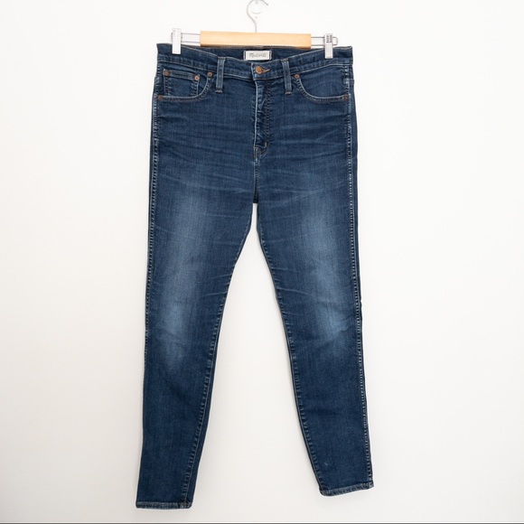 Madewell 10" High Riser Blue Jeans 31 - Picture 2 of 13